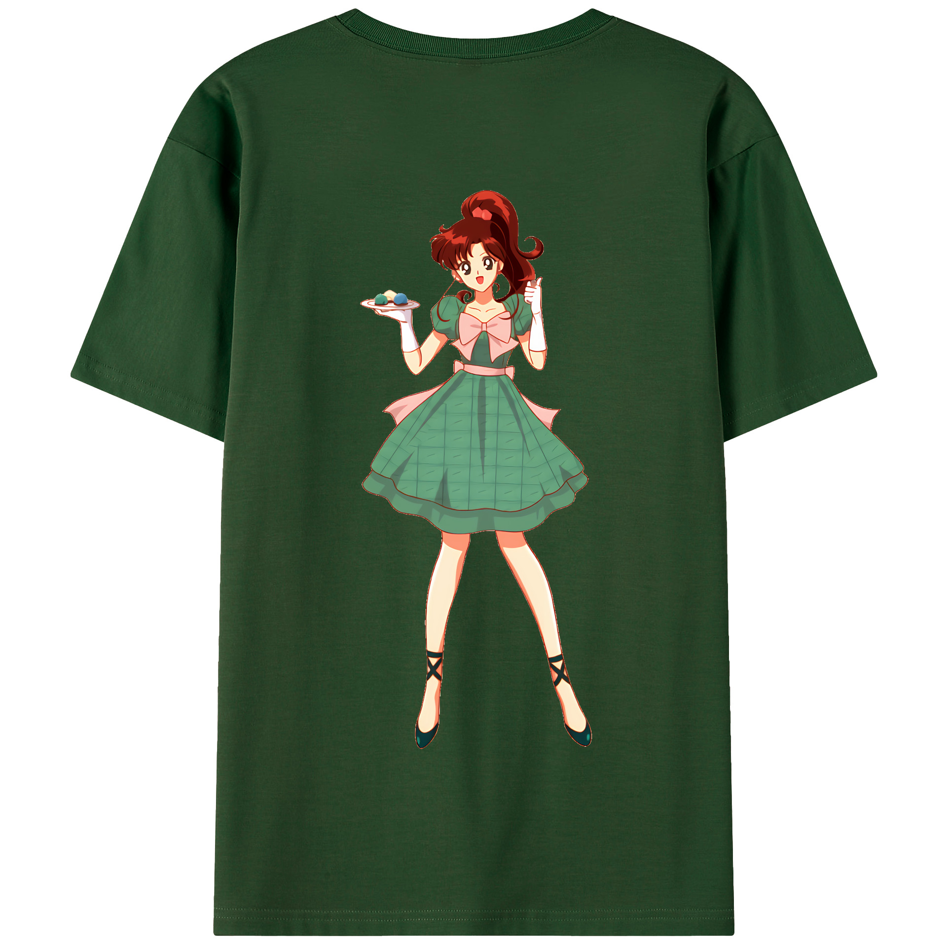 （画像用） 美少女戦士セーラームーン 木野 まこと きの まこと Sailor Moon Kino Makoto （セーラージュピター；Sailor Jupiter） 綿100％半袖Tシャツ（背面プリント）